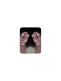 2Pcs Rhinestone Butterfly Earrings Ear Cuffs Non-Pierced Fake Earrings Butterfly Climber Wrap Around Earring Dainty Adjustable Ear Clip Jewelry for Women - color: Style6-gold