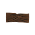 Motique Accessories Brown Solid Twist Turband Headwrap Hair Band for Women - color: Brown