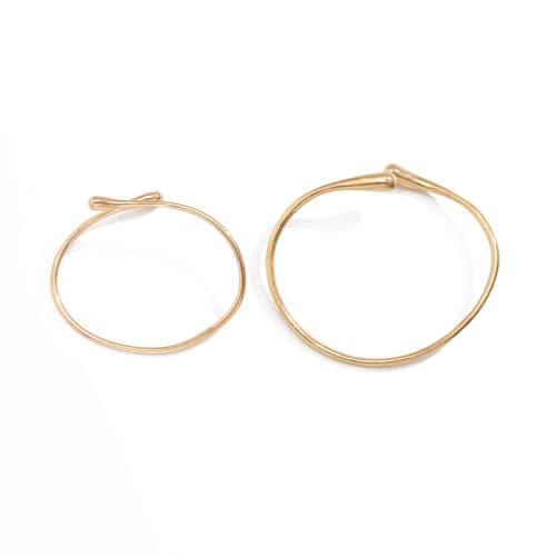 Dainty Arm Cuff Bracelet for Women Gold/Silver Adjustable Upper Arm Cuff Layered Bangle Bracelet Open Knot Bracelet Summer Beach Charm Fashion Jewelry - color: Irregular Gold