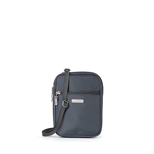 Baggallini Women's Essential Mini Crossbody Bag - color: Charcoal Gray