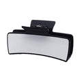 Stylish Hair Clip Fashionable Sublimation Aluminum Plate Hair Clip for Women Heat Transfer Technology Hairpin - color: Black