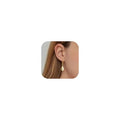 Dangle Earrings For Women, Silver Plated Lightweight Drop Earrings With Sparkling Cubic Zirconia,14K Gold Plated Hypoallergenic Face Shaping Earrings For Wedding Party Daily Office Jewelry Gift - color: Gold-B