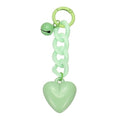 PATIKIL Cute Heart Keychain for Women, Heart Purse Charm Bag Charm Accessories for Handbag Car Purse Backpack - color: Green