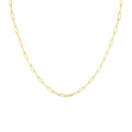 Destin Jewelry Paperclip Chain Necklace for Women, Waterproof 18K Gold Plated Stainless Steel, Hypoallergenic, Adjustable Layering Chain, Tarnish-Resistant, 2.5–6.5mm - color: 18K Yellow Gold Plated Stainless Steel, size: 18" + 2", style: 2.5 MM