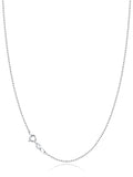 Jewlpire 18k Gold Plated 925 Sterling Silver Chain Necklace for Women, 1mm Cable Chain Necklace Sturdy & Shiny Women's Chain Necklaces 14 16 17 18 20 22 24 Inch - color: 925 Sterling Silver, size: 17 Inch