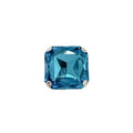 Square Large Rhinestone Exaggerated Statement Ring for Women Sparkling Thick Chunky Geometric Big Crystal Stone Finger Knuckle Band Rings Open Adjustable Wedding Brides Cocktail Prom Party Jewelry - color: Blue