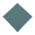 100% Cotton Bandana 27x27 Large Solid Head Scarf for Men Women Thick Opaque Reusable Wrapping Cloth Gift & Lunch - color: Teal Blue Single