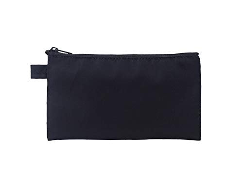 Money Bag with Zipper, Nylon, Black, Unisex-Adults - size: One Size-2