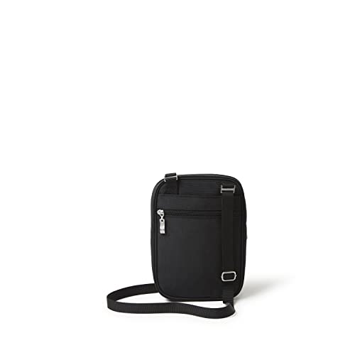 Baggallini Journey Crossbody Bags for Women 9x6 Small Lightweight Travel Handbag W/RFID - color: Black/Sand