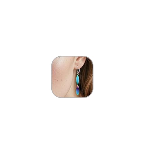 Twisted Leaf Spiral Leverback Hypoallergenic Earrings For Women -18K Gold Plated And Silver Dangle Drop Earrings, Trendy Jewelry Gift - color: RAINBOW