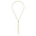 Gold Silver Necklace for Women Y Chain Adjustable Gold Long Necklaces Fashion Dainty Jewelry - color: gold A