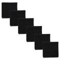 Motique Accessories Solid Color Bandana - Set of 6 Bandannas - color: Black