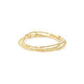 Gold Beaded Cross Bracelet for Women, 14K Plated Adjustable Stackable Dainty Bracelets, Non Tarnish Fashion Jewelry Set Gifts for Women Birthday Friendship - color: Colors-16