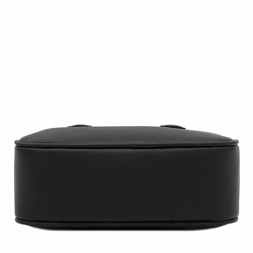 FashionPuzzle Mini PU Leather Satchel Purse Top Handle Crossbody Bag - color: Black