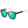 SOJOS Classic Square Polarized Sunglasses Womens Mens Retro Trendy UV400 Sunnies SJ2050 - color: Tortoise/Green