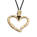 Bohemian Women's Leather Long Pendant Necklace Sweater necklace Adjustable Retro Woven Handmade Jewelry - color: Gold Love