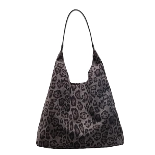 Straw Hobo Bag for Women 2026 Boho Woven Beach Purse Large Summer Straw Tote with Lining Black Raffia Shoulder Bag | straw material - color: Leopard Purses-coffee