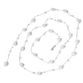 Pearls Necklaces for Women-18K Gold Plated Layered Gold Pearl Necklaces Dainty White Pearls Choker Necklace Chain Pearl Necklace for Women Elegant Valentines Gifts - color: Silver Pearl-1