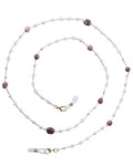 Bohemia Glasses Chain for Women - Boho Sunglasses Holders Around Neck Eyeglasses Charms for Eyewear Retainer Strap - color: Pink