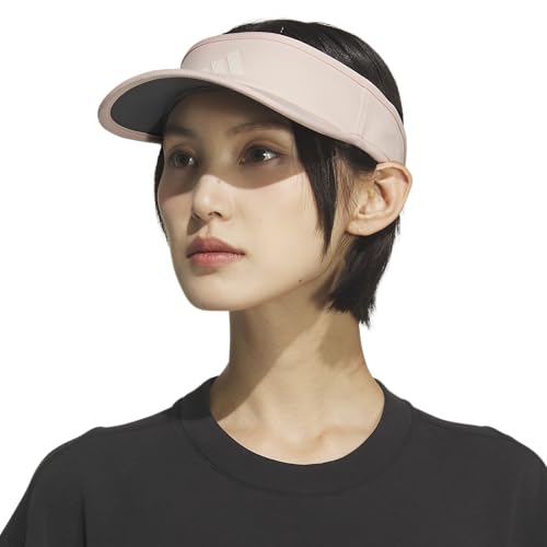 adidas Women's Superlite Visor – Lightweight Moisture-Wicking Running Tennis Hat - color: Blush Pink/Pink Tint/3
