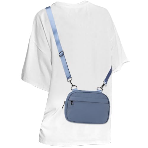 MAXTOP Small Crossbody Bags for Women Belt Bag Fanny Pack with Adjustable Strap - color: Indigo Blue, style: Small Crossbody Bag
