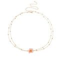 Flower Body Chain for Women Gold-Plated Metal Waist Chain Body Belly Belt Jewelry Layered Bead Metal Body Chain Summer Beach Accessories - color: Gold/B