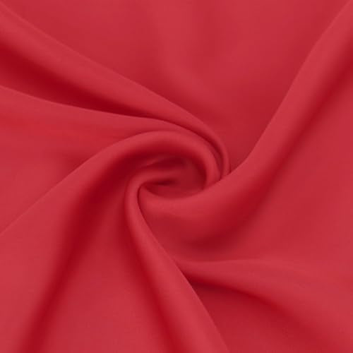 vimate Head Scarf for Women Hair 27'' Square Satin Silk Feeling Bnadana Neck Scarf Handbag Accessories Etc - color: C42#. Red