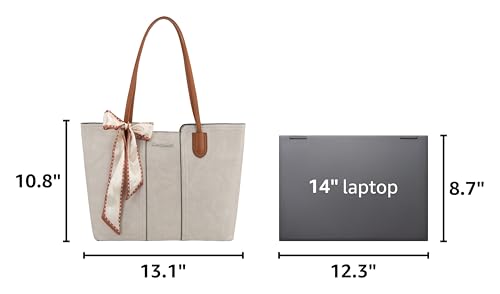 Montana West Tote Bags for Women Top Handle Satchel Purses - color: Ivory Beige