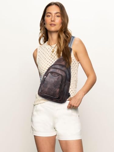 Leresas 10L Crossbody Sling Bag for Women Men Anti Theft Cross Body Fanny Pack Belt Bag Purse Gifts for Women Faux Leather, Coffee - color: 10l-coffee, size: 10L