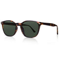 DrRelax Retro Sunglasses Womens Trendy Round Polarized Shades Sun Glasses - color: Tortoise Frame Greyish Lens