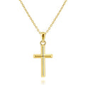 Cross Necklace for Women Gold Cross Necklaces for Women 14K Gold Cross Necklace for Womens Blend Beauty With Sentiment Dainty Gold Crosses Chain Pendant Necklaces for Womens 20/25mm - size: 20MM