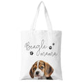 Dog Mama Canvas Tote Bag for Women, Dogs Lover Gift for Dog Mom, Birthday Christmas Cute Rottweiler Gifts For Women. - color: Beagle Mama (019)