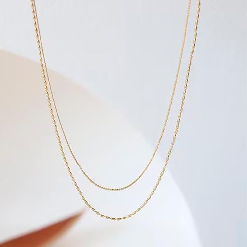 Long tiantian Chunky Gold Necklace Stack Chain Necklaces for Women Statement Layered Paperclip Choker Necklaces Statement Necklace for 80s 90s & Night Out Outfits Paperclip Style Fashion Jewelry - color: A6:L