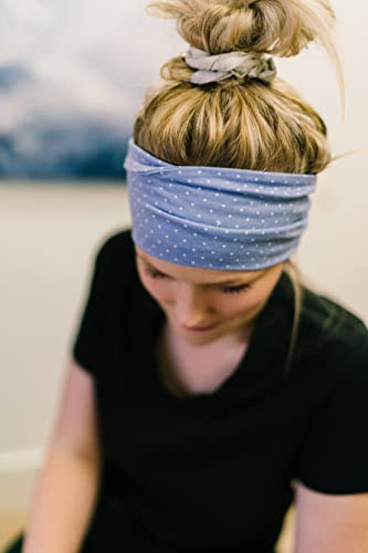 Maven Thread Wide Workout Headbands for Women – Non-Slip Sweatbands for Gym, Running & Yoga - color: Dentist