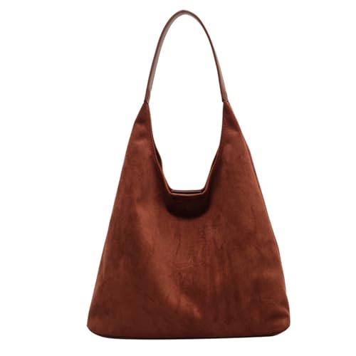 Straw Hobo Bag for Women 2026 Boho Woven Beach Purse Large Summer Straw Tote with Lining Black Raffia Shoulder Bag | straw material - color: Suede Hobo-brown