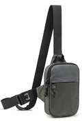 higouta Mini Sling Bag for Men Women, Small Crossbody Casual Utility Chest Phone Bag for Travel Workout - color: Grey