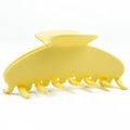 MAORULU Cute Claw Clip for Women – 4.3'' Large Acetate Hair Clips for Thick Thin Curly Long Hair, Durable Hair Clamps Non-slip Jaw Clip, Strong Hold, Stylish French Design (Lemon Yellow) - color: Lemon Yellow