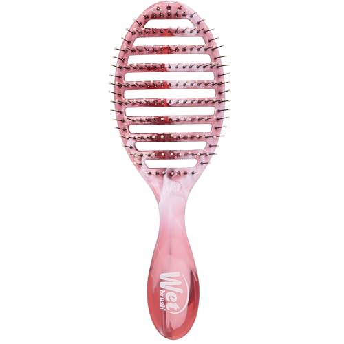 Wet Brush Speed Dry Hair Brush, Pink (Sweet Seaglass) - Vented Design & Soft HeatFlex Bristles Are Blow Dry Safe - Ergonomic Handle Manages Tangles - Pain-Free Hair Accessories - color: Seaglass Pink, size: 1 Count (Pack of 1)