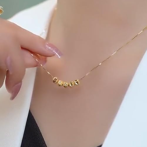 Gold Necklaces for Women Gifts - 14K Gold Plated Necklace for Women Necklaces for Her Tiny Fashion Jewelry for Teens，for Women Friends Jewelry Gifts，Necklace Gold Jewelry Birthday Gifts - style: Wufu Linmen necklace