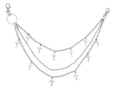 Pants Chain Wallet Chain Punk Chain Hip Hop Butterfly Lock Charm Jeans Chains Rock Chains for Women Men Hipster Women Fashion Trendy Waist Pants Chain Jewelry Clothing Accessories - color: E-cross