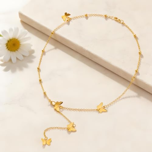 Rhinestone Back Chain Necklace for Women Bridal Wedding Sexy Rhinestone Backdrop Chain Waist Belly Chains Trendy Body Chains Jewelry - style: D-GoldC