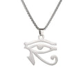 NIGHTCRUZ Eye of Horus Necklace, Ancient Egyptian Hieroglyphic Ideograph Amulet for Men Women