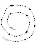 Bohemia Glasses Chain for Women - Boho Sunglasses Holders Around Neck Eyeglasses Charms for Eyewear Retainer Strap - color: Black