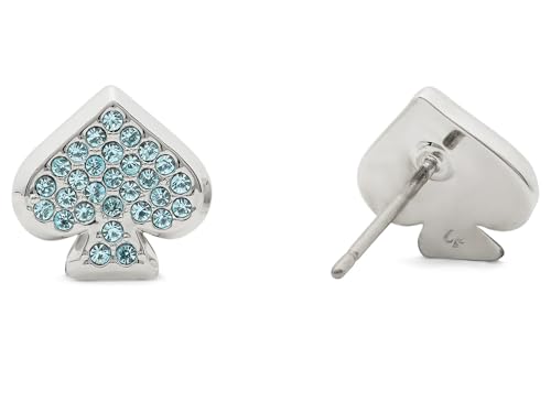 kate spade new york Everyday Spade Studs - color: Blue/Silver Pave