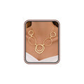 Chunky Gold Statement Necklace for Women, Big Geometric Circle Link Chain Collar Bold Fashion Chunky Trendy Metal Statement Jewelry Gift - color: Gold