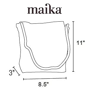 MAIKA Recycled Canvas City Sling Crossbody Bag - color: Echo Charcoal