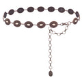 Montana West Rustic Couture's Large Western Concho Metal Belts for Women Cowgirl - color: White Smoke