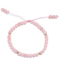 Softones 6mm Natural Stone Anklet for Women Gemstone Ankle Bracelets for Women Healing Energy Crystal Anklets Adjustable(8.5-10 Inches) - color: Rose Quartz