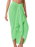 QIANXIZHAN Women's Swimsuit Cover Up,Beach Sarong Wrap Bottom Coverup for Women Short Skirt - color: 1fruitgreen