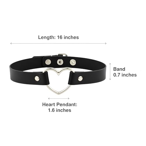 Millennials In Motion Gothic Necklaces - color: Heart Choker